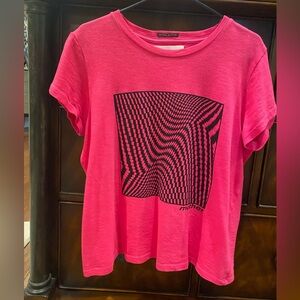 MOTHER lil Goodie Goodie Tee in pink. Worn once.